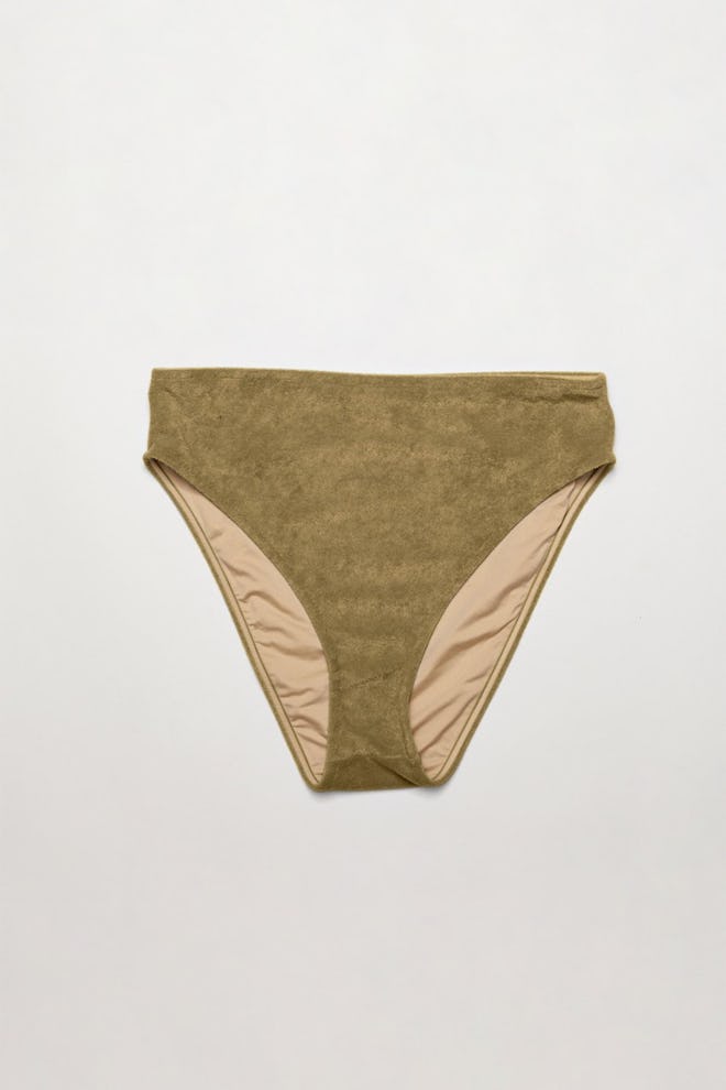 Towelling High-Waisted Brief