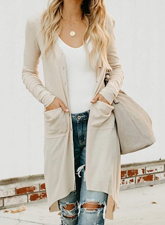 Sidefeel Knit Ribbed Duster