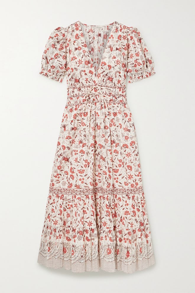 Ulla Johnson Zaria Floral-Print Cotton Midi Dress