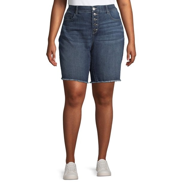 These Curvy Denim Shorts Are High Waisted Oh So Comfy And Perfect All Year Big World Tale