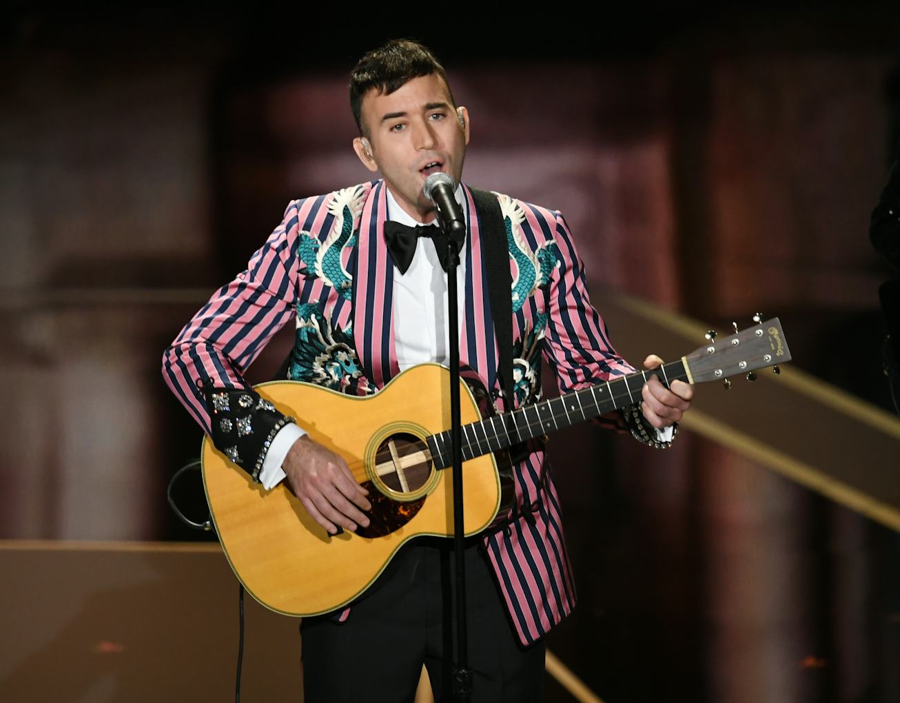 Recording artist Sufjan Stevens performs onstage during the 90th Annual Academy Awards at the Dolby ...