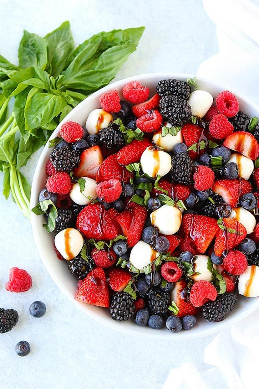 berry caprese salad