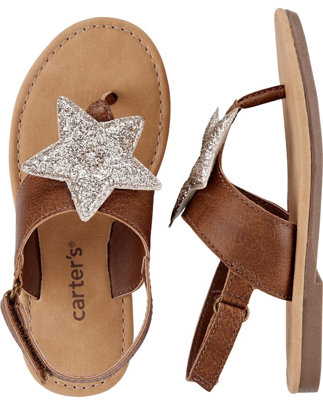 Glitter Star Sandals