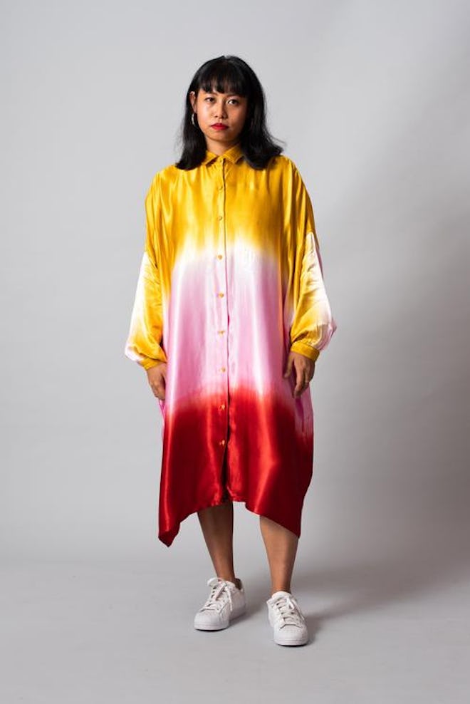 Banana Split Sundae Square Shirt Dress 