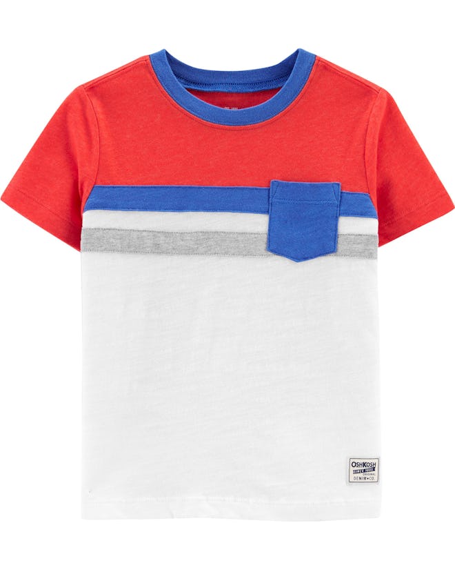 Chest Stripe Pocket Tee