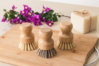ECOLULU Natural Bamboo Dish Brushes (3-Pack)