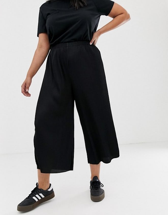 Curve Plisse Culotte Pants