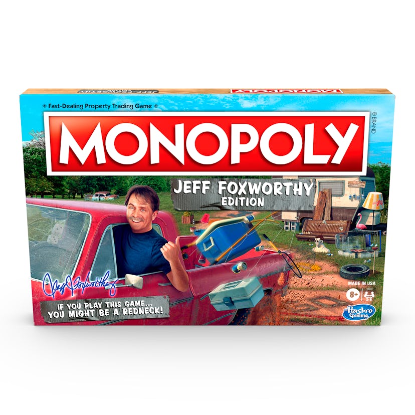 Monopoly Jeff Foxworthy Edition will help make your next family game night hilarious.