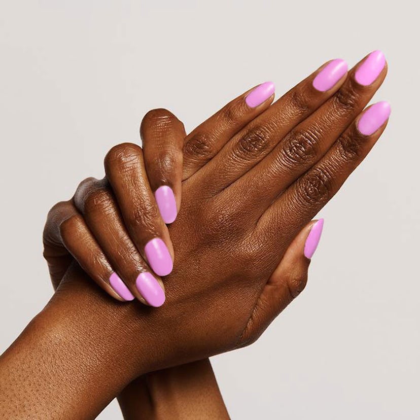 Fierce & Loving is a refreshingly bold neon lilac color.