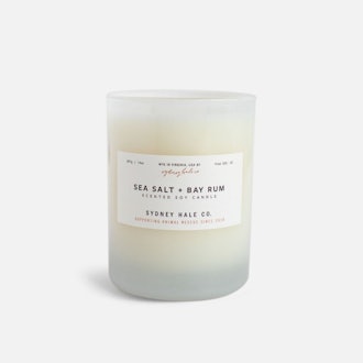 Sea Salt + Bay Rum Scented Soy Candle