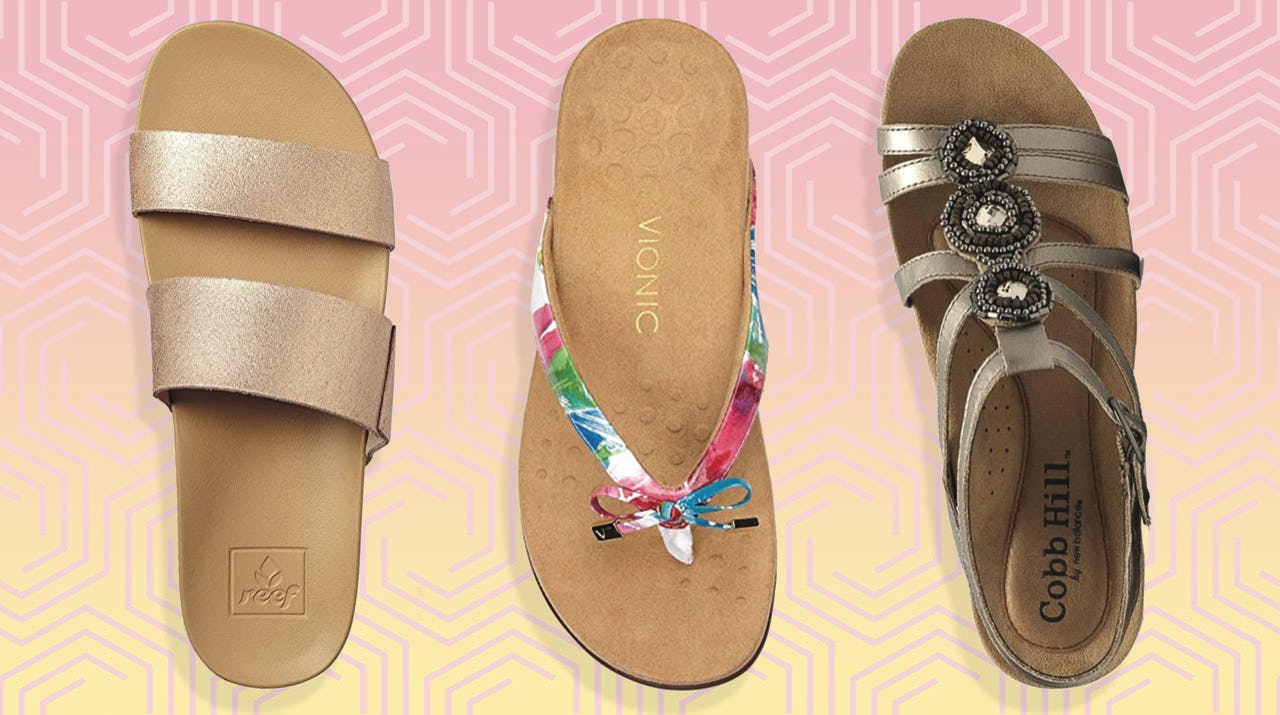 dressy flip flops with arch support