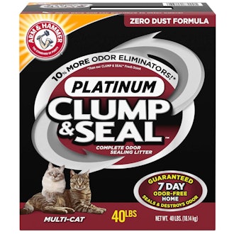 ARM & HAMMER Clump & Seal Platinum Cat Litter (40 Pounds)