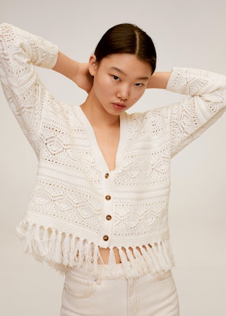 Cotton Crochet Cardigan