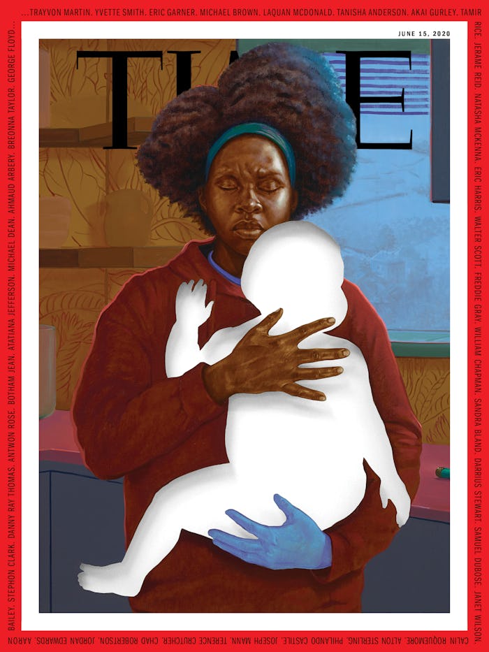 A new cover of TIME features a black mother holding a child.