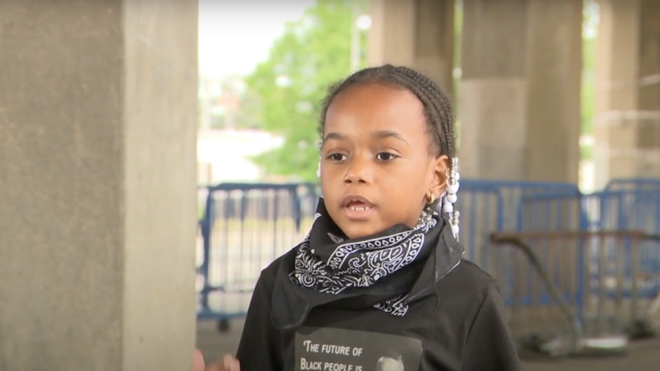 Girl Chanting Quot No Justice No Peace Quot At Black Lives Matter