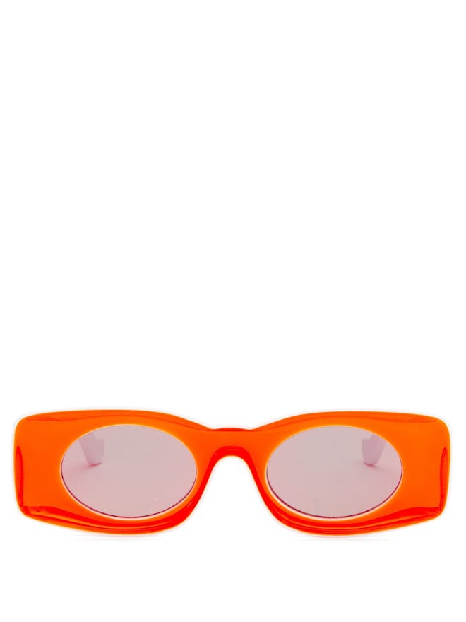 Rectangular Acetate Sunglasses 