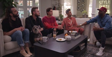 The 'Queer Eye' cast with Walter the dog