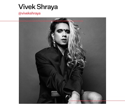 Author of the bestselling book "I’m Afraid of Men" - Vivek Shraya in black and white