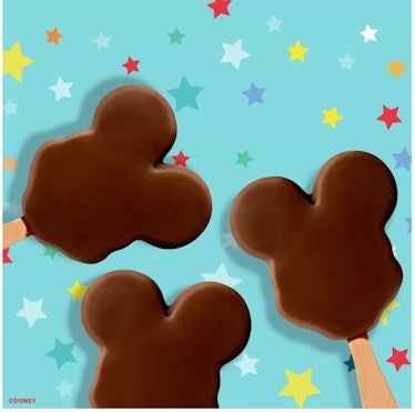 You can buy Disney-themed snacks online like these Mickey-shaped ice cream bars.