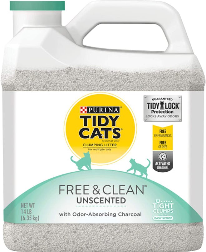 Purina Tidy Cats Free & Clean Clumping Cat Litter (3-Pack of 14-Pound Jugs)