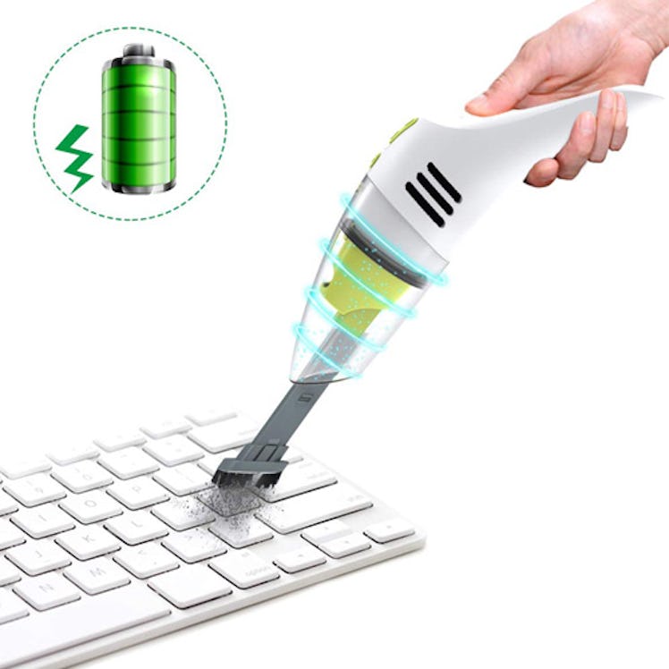 MECO Rechargeable Wet / Dry Cordless Desk and Keyboard Vacuum Cleaner