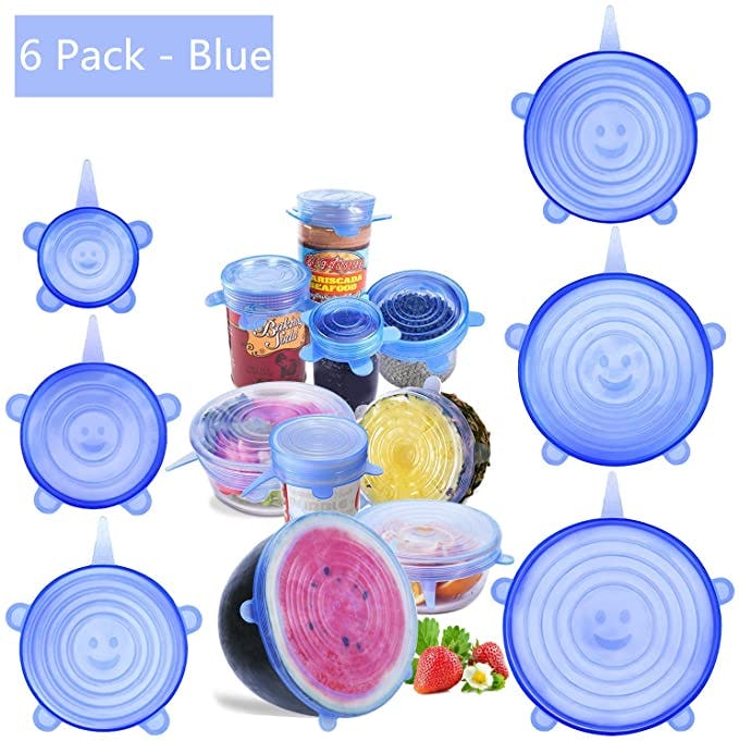 Be-one Silicone Stretch Food Covers (6-Pack)