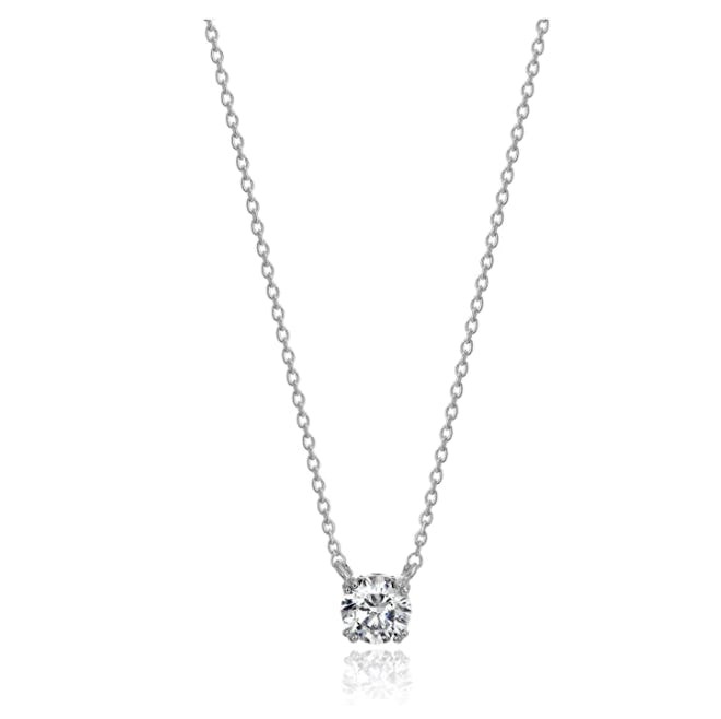 Amazon Collection Cubic Zirconia Pendant Necklace