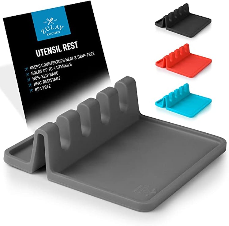 Zulay Kitchen Silicone Utensil Rest