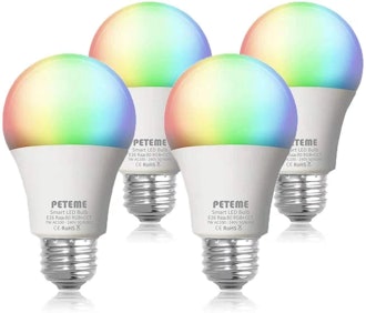 Peteme Smart LED Light Bulbs (4-Pack)
