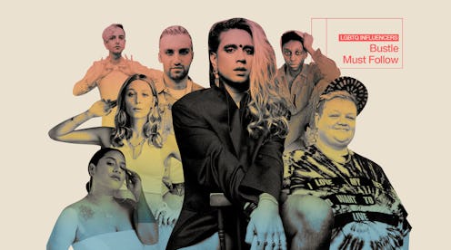 7 of 16 LGBTQ that Bustle readers love following in a collage