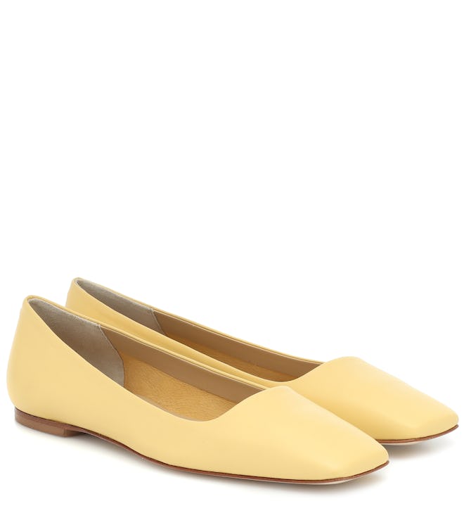 Gina Leather Ballet Flats