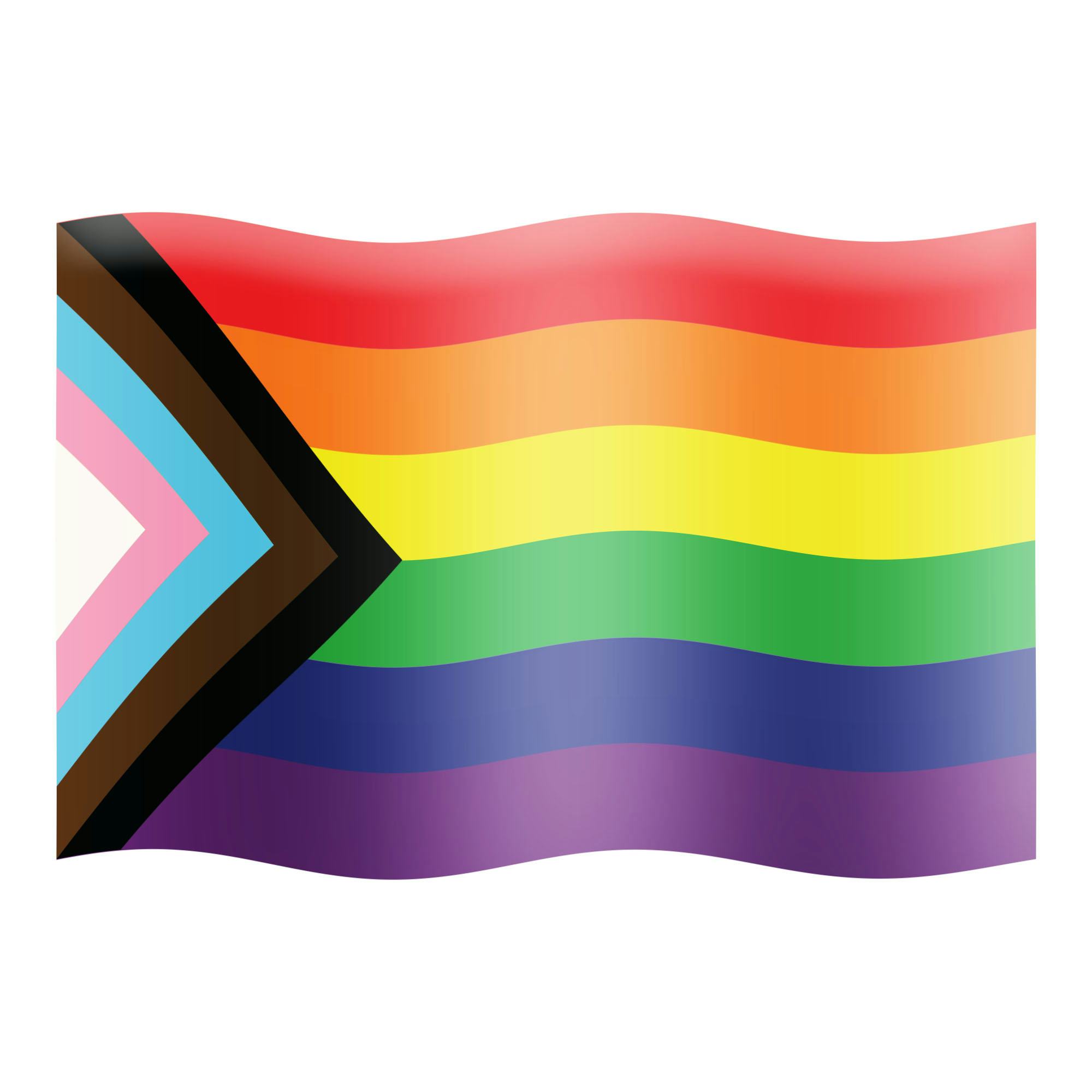 Xd out gay pride flag emoji