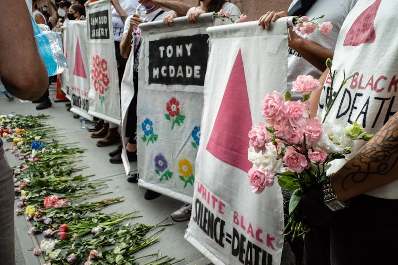 A vigil at the Stonewall Inn for Black Lives Matter