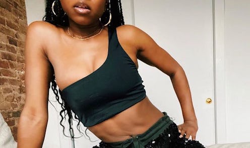 A model wearing The Statement Shorts Trend