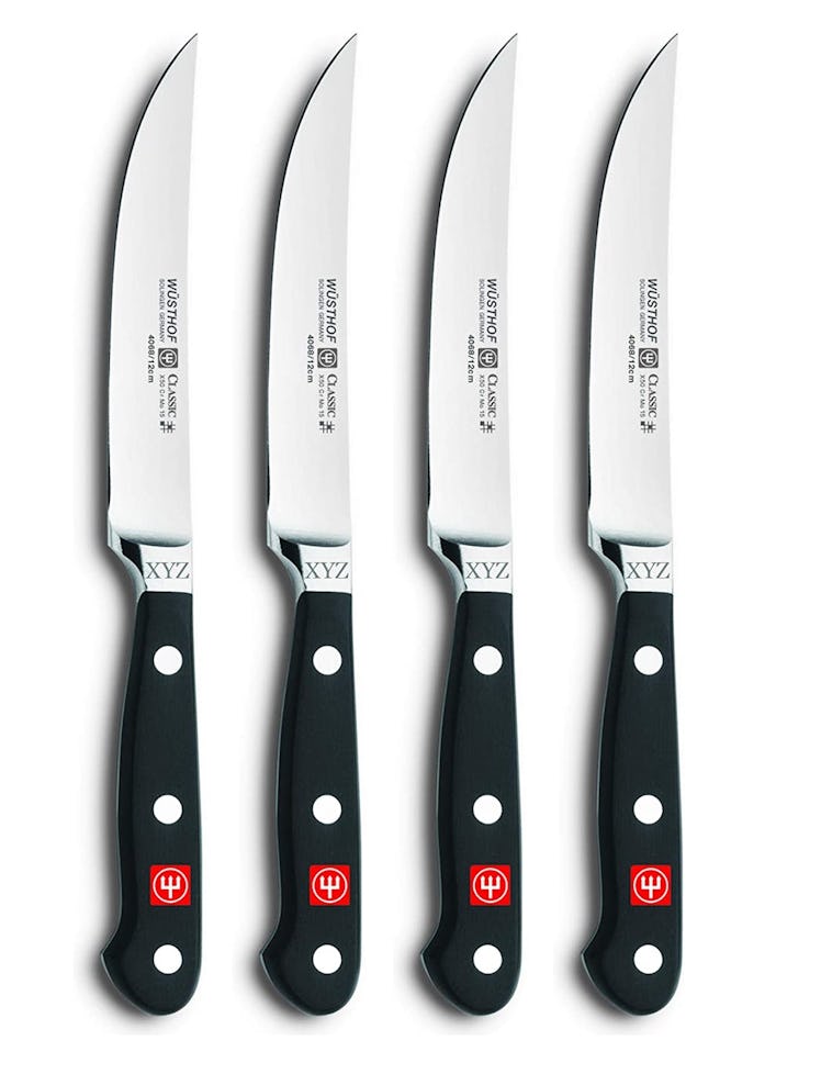 Wüsthof Engraved Steak Knife Set (4 Pieces)