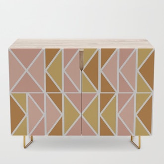 Blush and Terracotta Shapes Credenza