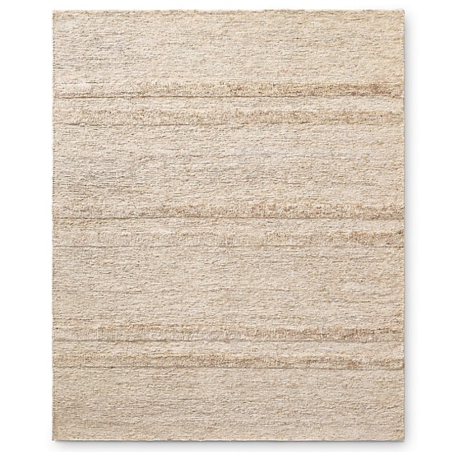 Wabi-Sabi Hand-Knotted Stripe Jute Rug 8' x 10'