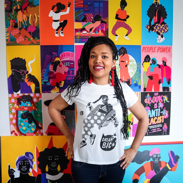Aurélia Durand uses bright colors and movement to convey diversity in her artwork.