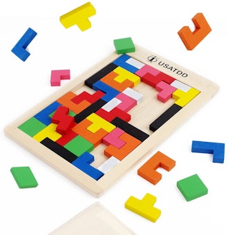USATDD Wooden Tetris Puzzle 