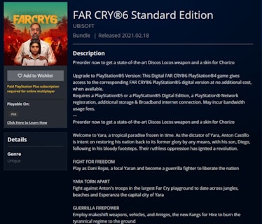 Leaker Has Bad News for Far Cry Fans
