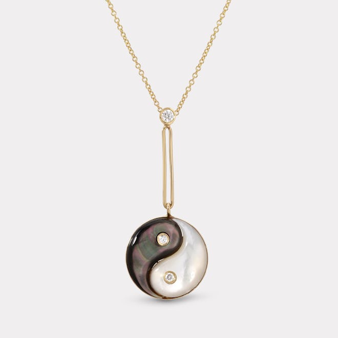 Double Stone Yin Yang Pendant