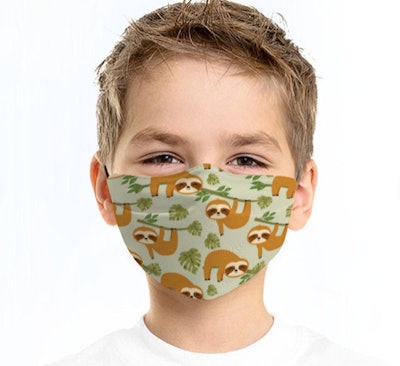 Sloth Face Mask For Kids