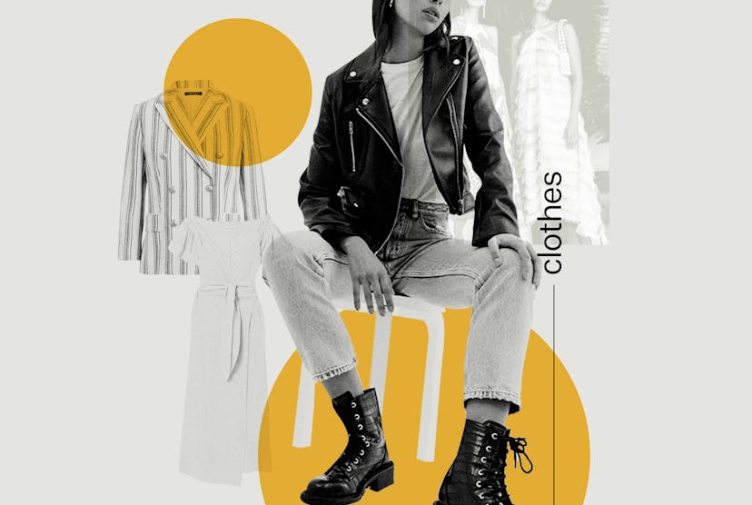 Collage of clothing items everyone should have in their summer wardrobe