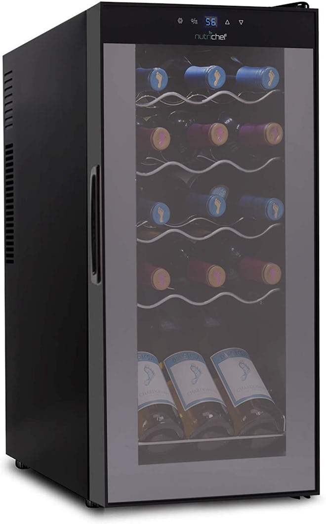 Nutrichef 15-Bottle Wine Refrigerator