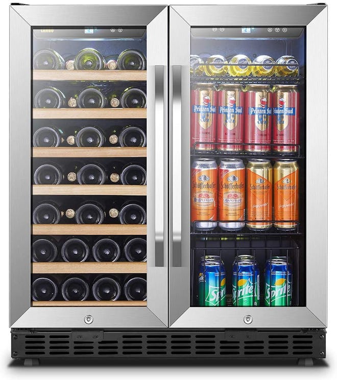 Lanbo 33-Bottle and 70-Can Wine and Beverage Cooler