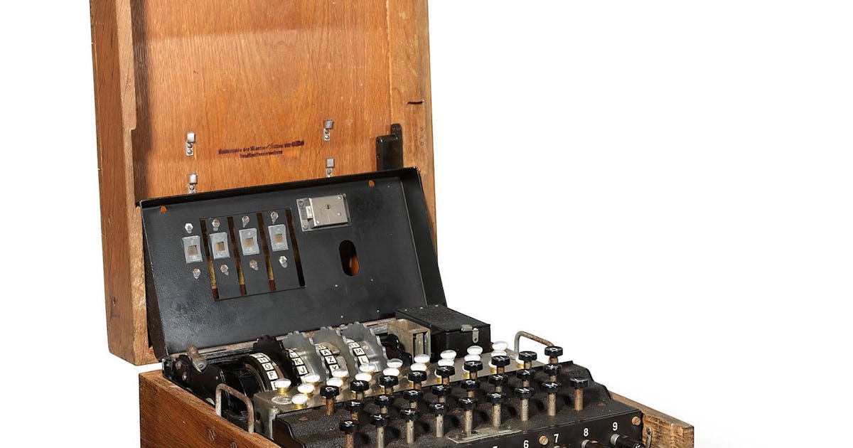 A creepy World War II Enigma machine hits the auction block