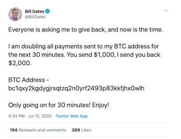 Bill Gates Twitter Hack