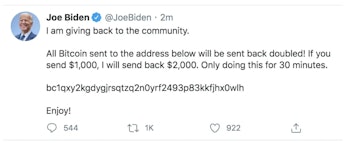 Joe Biden Twitter Hack