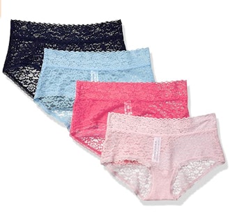 Amazon Essentials Women's 4-Pack Lace Underwear