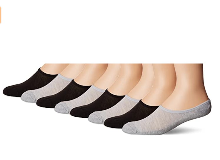 Fruit of the Loom Men's Invisible No Show Breathable Liner Socks (4-Pack)